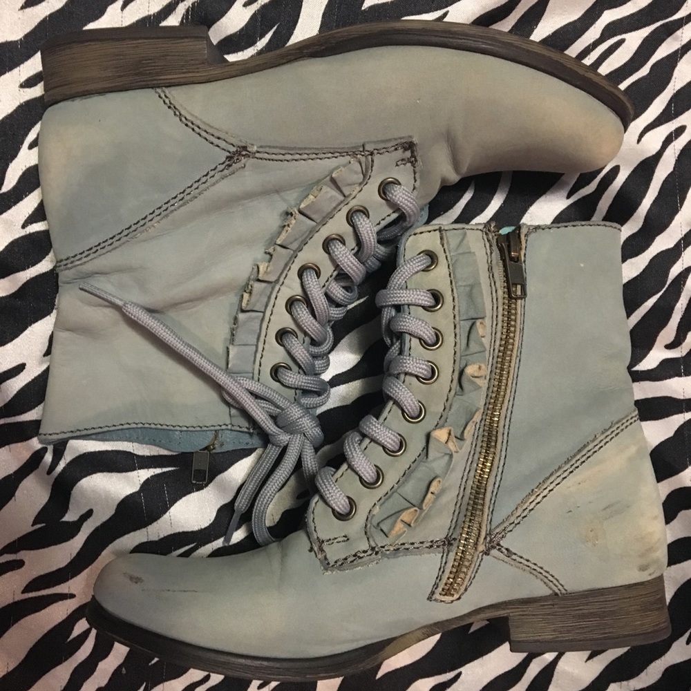 Betsey Johnson Litza Ruffle Ankle Boots
